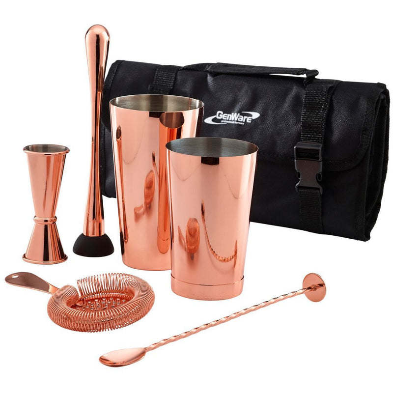 Copper Cocktail Bar Kit 7pcs