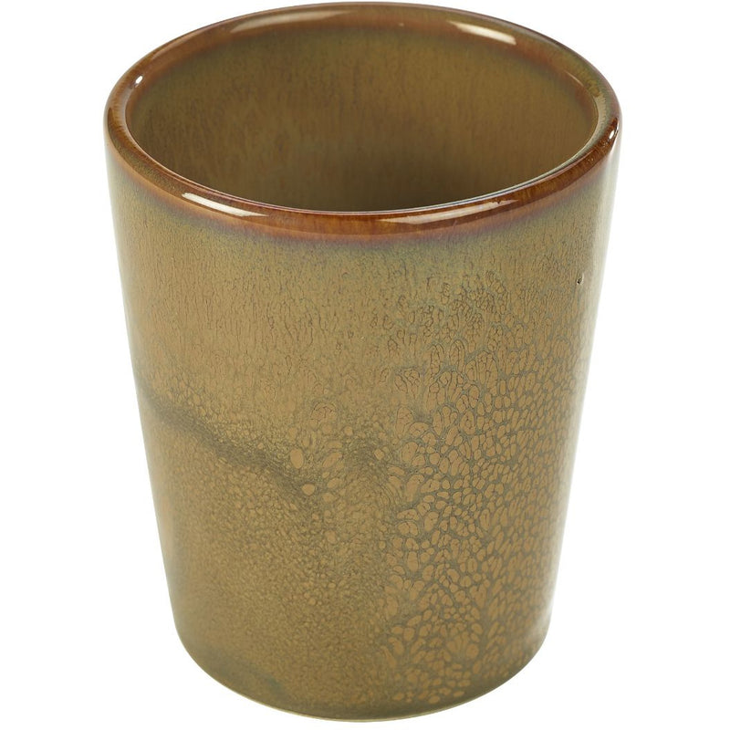 Terra Stoneware Rustic Brown Conical Cup 10cm