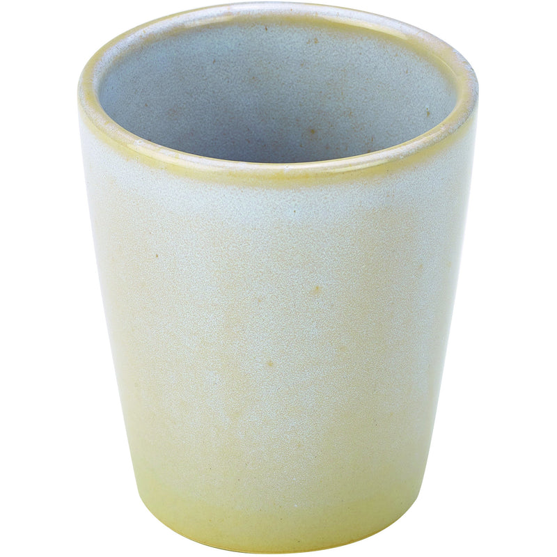 Terra Stoneware Rustic White Conical Cup 10cm
