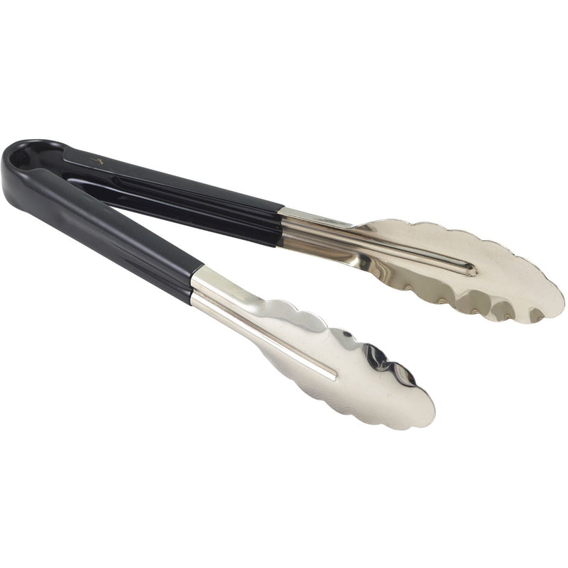 Colour Coded S/St. Tong 23cm Black