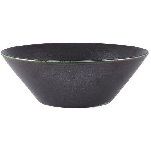 Terra Porcelain Black Conical Bowl 19.5cm
