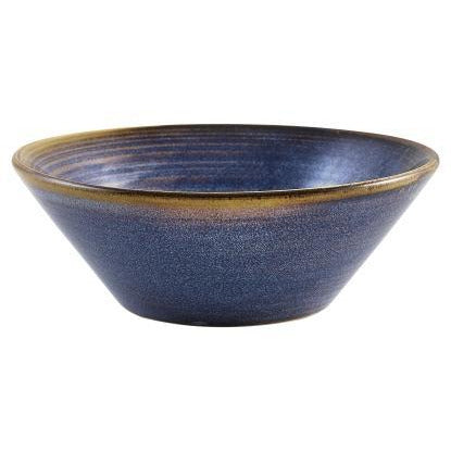 Terra Porcelain Aqua Blue Conical Bowl 14cm