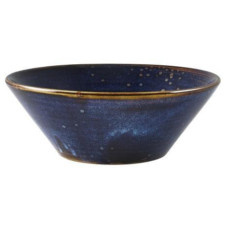 Terra Porcelain Aqua Blue Conical Bowl 16cm