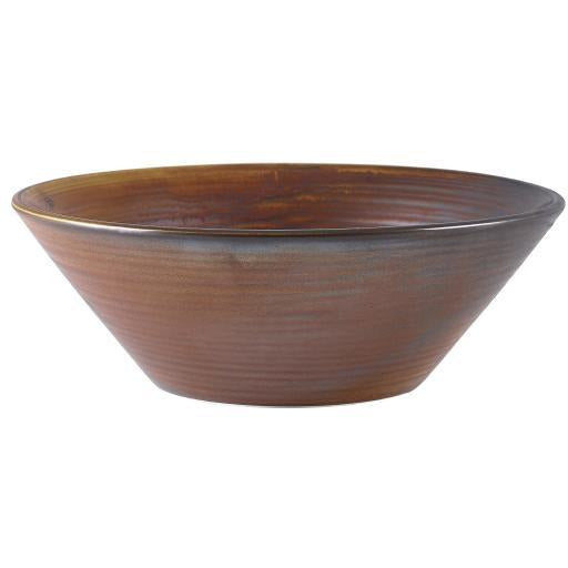 Terra Porcelain Rustic Copper Conical Bowl 19.5cm