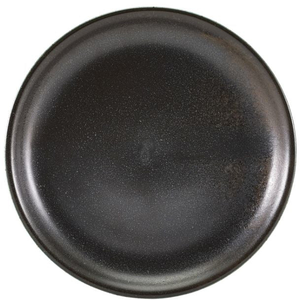 Terra Porcelain Black Coupe Plate 19cm