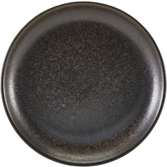 Terra Porcelain Black Coupe Plate 24cm