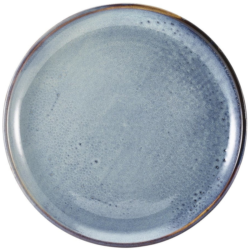 Terra Porcelain Aqua Blue Coupe Plate 27.5cm