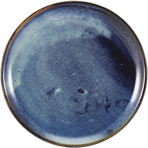 Terra Porcelain Aqua Blue Coupe Plate 30.5cm