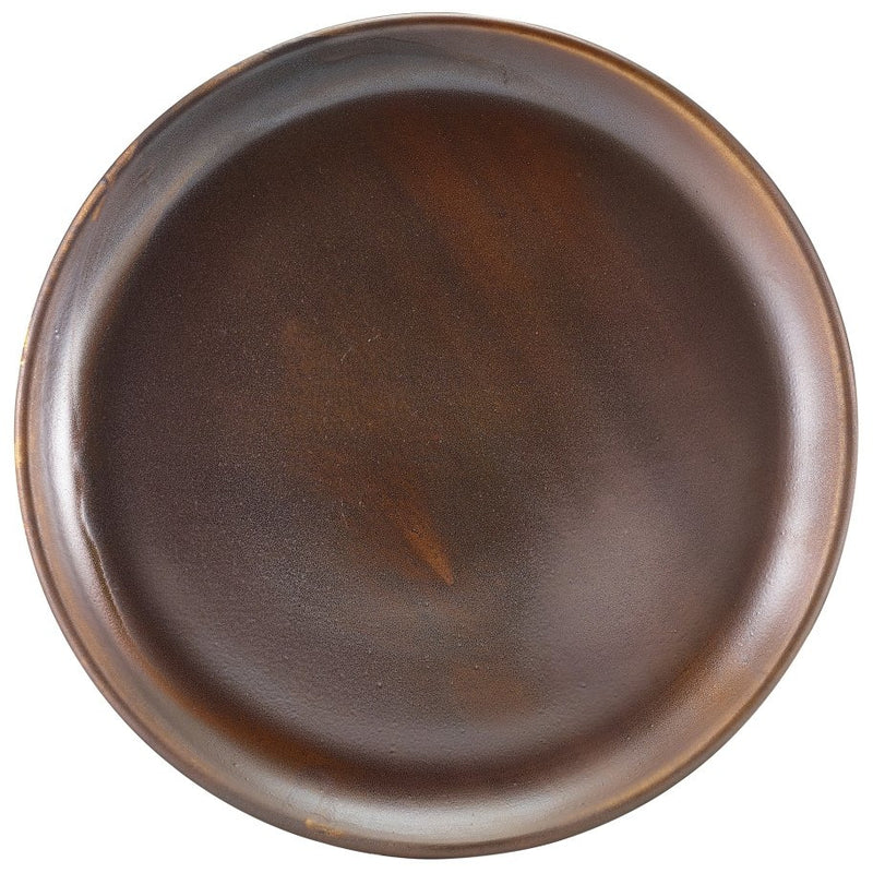 Terra Porcelain Rustic Copper Coupe Plate 27.5cm