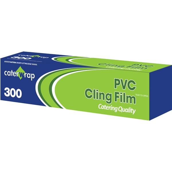 Catering Cling Film 12" 30cm x 300m In Cutter Box
