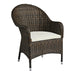 Comfortable outdoor chair
A brown weave high-backed armchair that comes with a cream, stain-resistant cushion for maximum comfort. For outdoor use, this set is weather resistant and will not rust, fade or rot. 