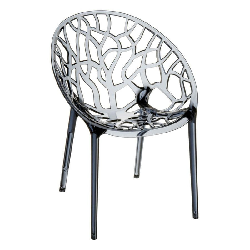Superior quality stacking arm chair
Stacking armchair for indoor and outdoor use in clear polycarbonate moulded with gas technology of the second generation. Scratch resistant, UV ? resistant.