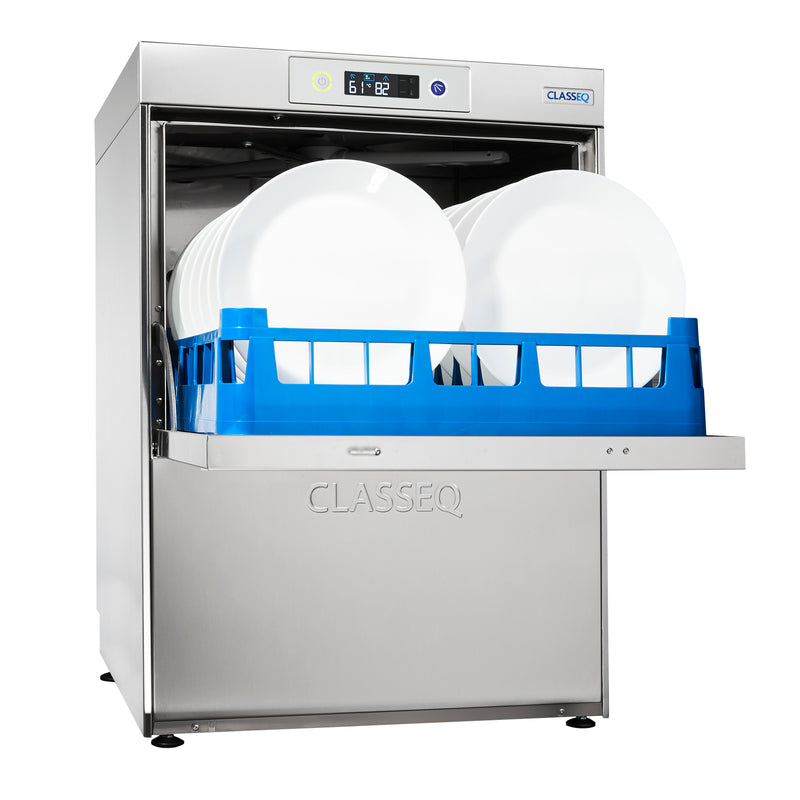 Classeq D500 Duo Undercounter Dishwasher 30A. 1 Phase hardwired. Machine only - no install