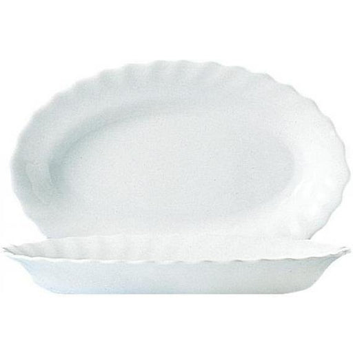 Arcoroc Trianon Opal Dinnerware  Oval Dish Plate / Ravier(22cm)(8.7") (Box of 36) - Smashing Supplies