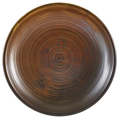 Terra Porcelain Rustic Copper Deep Coupe Plate 21cm