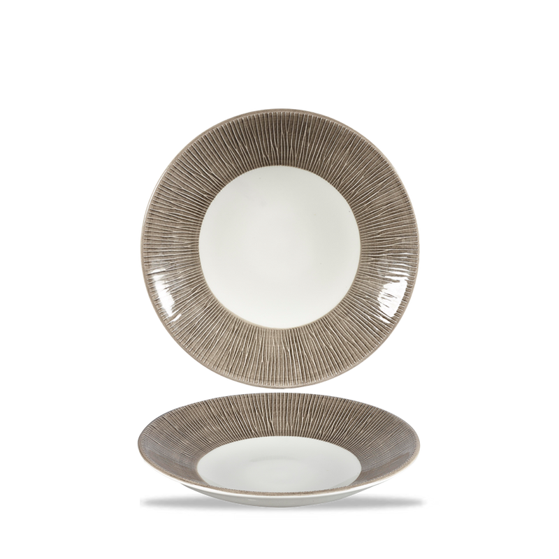 Bamboo Spinwash Dusk  Deep Coupe Plate 8 7/8" Box 12