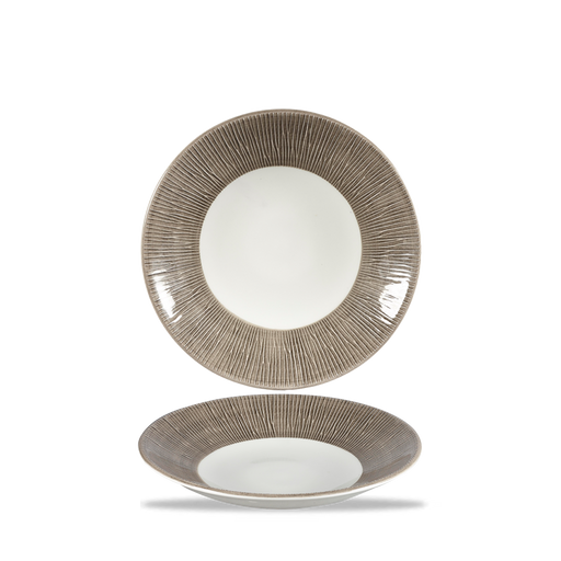Bamboo Spinwash Dusk  Deep Coupe Plate 8 7/8" Box 12