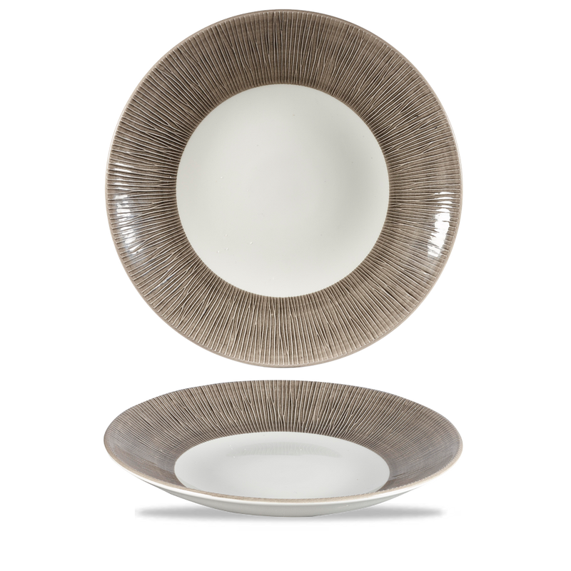 Bamboo Spinwash Dusk  Deep Coupe Plate 10 5/8" Box 12
