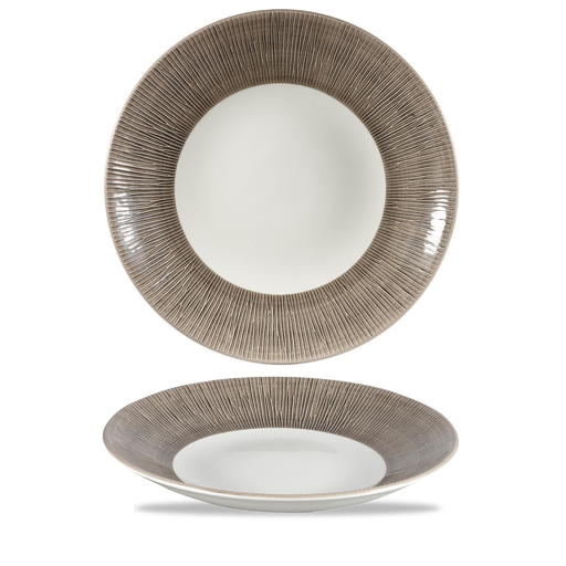 Bamboo Spinwash Dusk  Deep Coupe Plate 10 5/8" Box 12