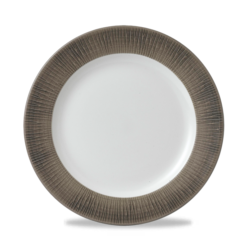Bamboo Spinwash Dusk  Footed Plate 10 1/4" Box 12