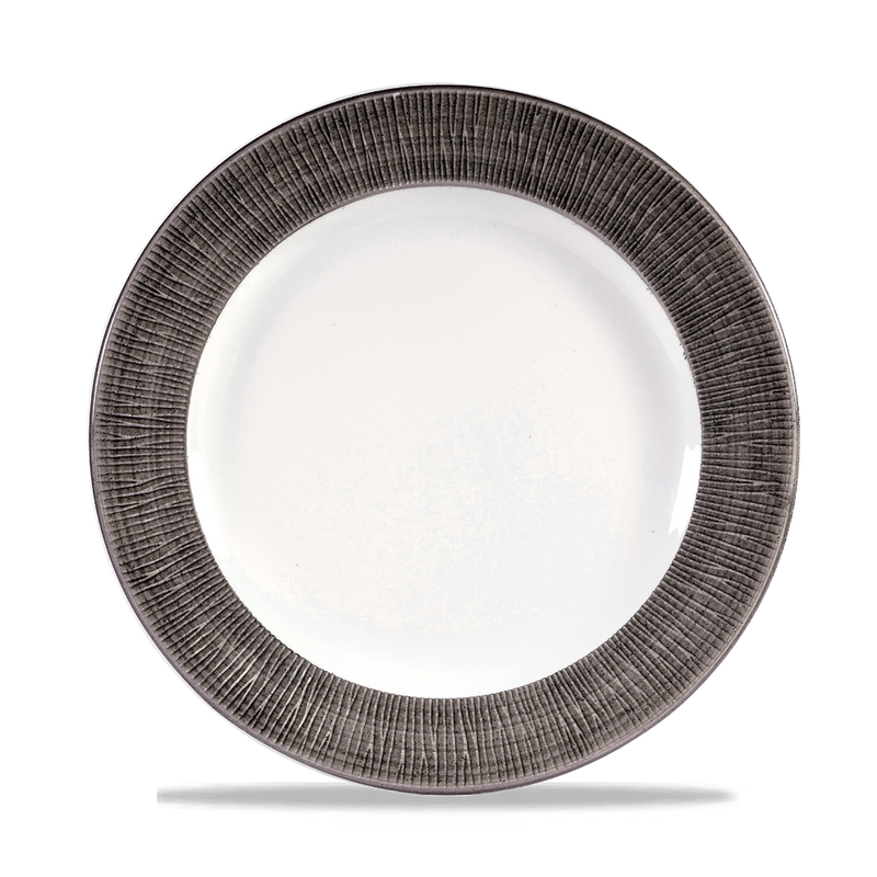 Bamboo Spinwash Dusk  Footed Plate  10 7/8" Box 12