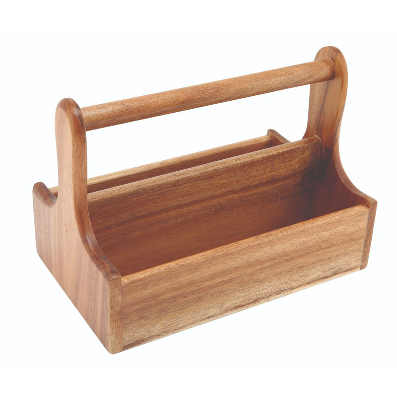Dark Wood Table Caddy