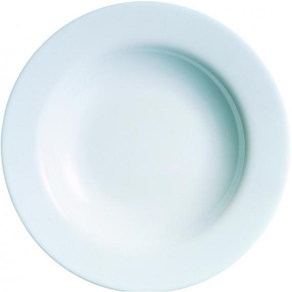 Arcoroc Evolutions Wide Rim Opal Dinnerware Deep/Rim Soup Plate (22cm) (8.7") (Pack of 24)