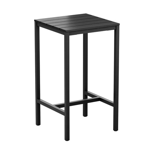 Sturdy four legged table
Very sturdy design table. Base powder coated black for outdoor use, complete with highest quality EKO top. EKO looks exactly like wood, but is made from recyclable material. It requires no painting or maintenance. Table may also be used internally if required