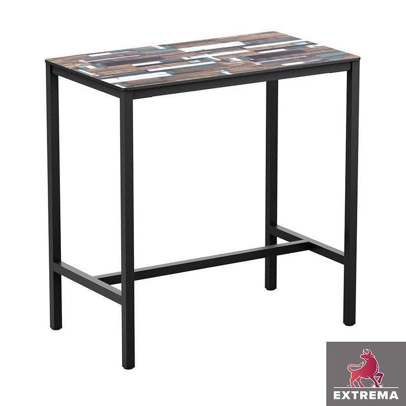 Sturdy four legged table
Very sturdy design table. Base powder coated black for outdoor use, complete with high quality, hard wearing EXTREMA top. May also be used internally if required. Self assembly is required.