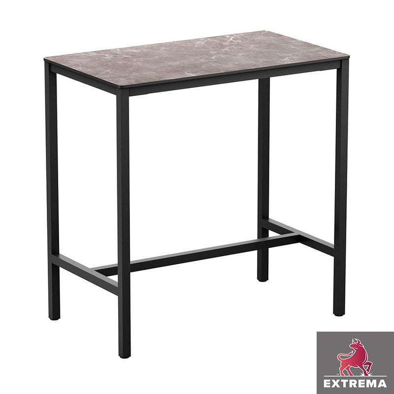 Sturdy four legged table
Very sturdy design table. Base powder coated black for outdoor use, complete with high quality, hard wearing EXTREMA top. May also be used internally if required. Self assembly is required.