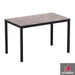 Sturdy four legged table
Very sturdy design table. Base powder coated black for outdoor use, complete with high quality, hard wearing EXTREMA top. May also be used internally if required. Self assembly is required.