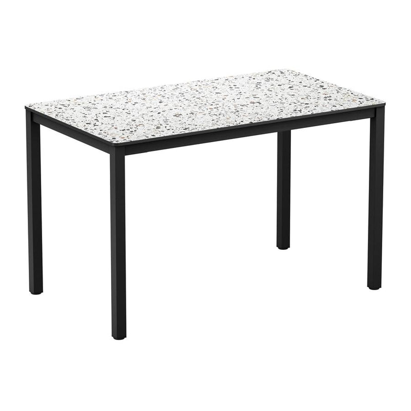 Sturdy four legged table
Very sturdy design table. Base powder coated black for outdoor use, complete with high quality, hard wearing EXTREMA top. May also be used internally if required. Self assembly is required.