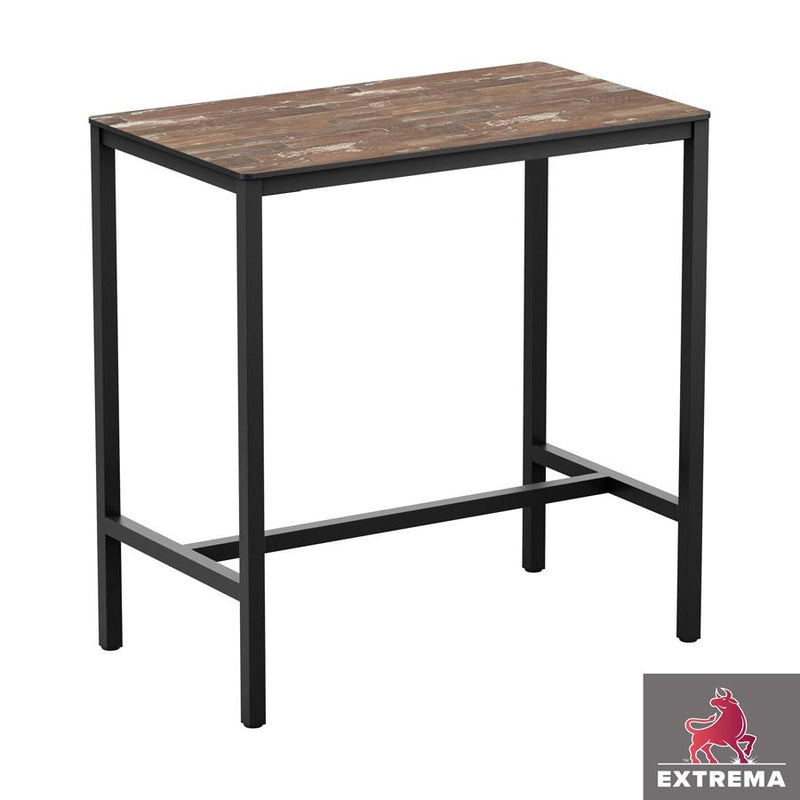 Sturdy four legged table
Very sturdy design table. Base powder coated black for outdoor use, complete with high quality, hard wearing EXTREMA top. May also be used internally if required. Self assembly is required.