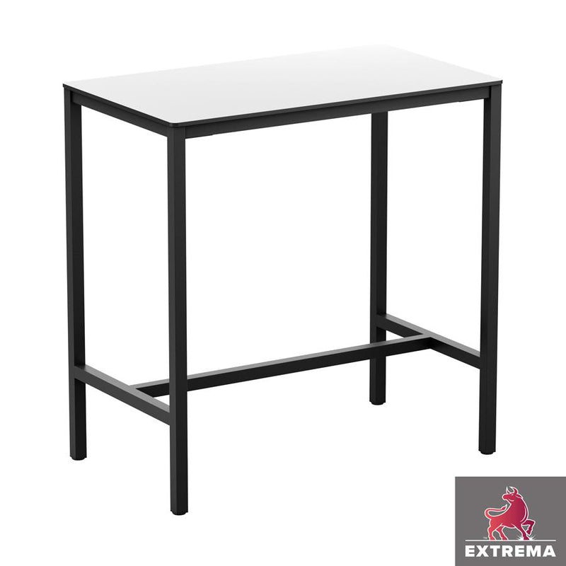 Sturdy four legged table
Very sturdy design table. Base powder coated black for outdoor use, complete with high quality, hard wearing EXTREMA top. May also be used internally if required. Self assembly is required.
