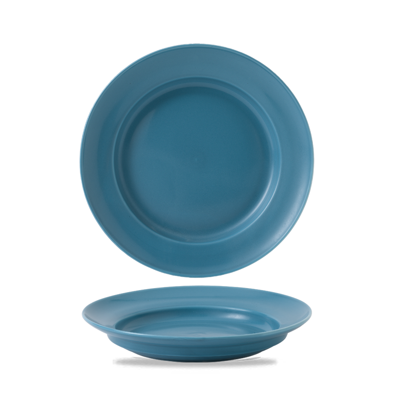 Blue Glaze  Dinner Plate Footed 10 1/4" Box 6