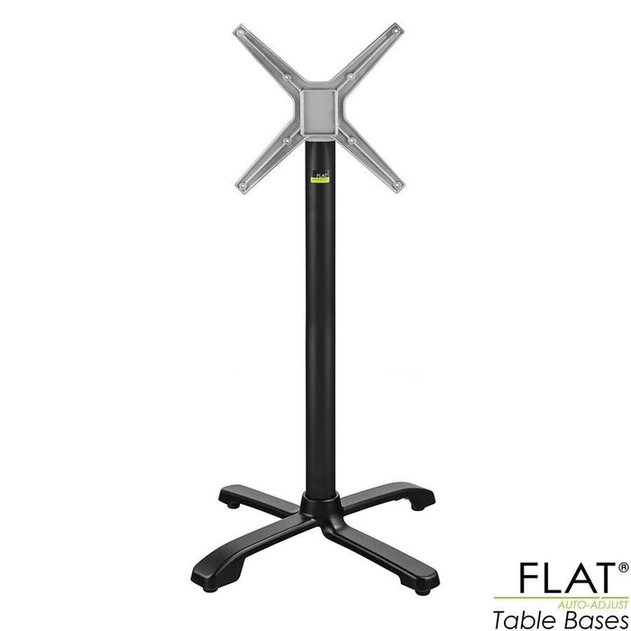 The Auto-Adjust SX26 Lightweight Stackable Bar Height Table Base is made from aluminium and is perfect for both indoor and outdoor areas.The unique flip-top mechanism allows for easy storage. Available in polished, black and grey and contains PAD technology for stabilising tables and aligning table tops. 