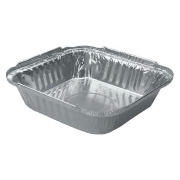 Takeaway Foil Containers Aluminum Square 9 x 9 x 1.5 (Pack 200)
