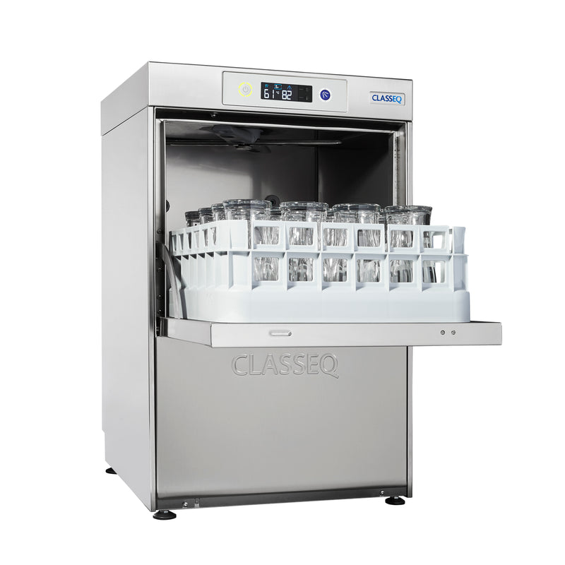 Classeq G400 Duo WS Undercounter Glasswasher 30A. 1 phase hardwired. Machine only - no install