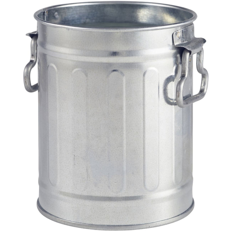 Miniature Galvanised Bin 8.5x11.2cm