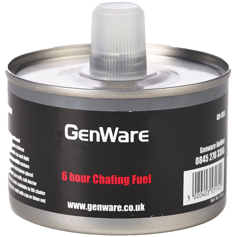 Gen-Heat DEG Adj Heat Chafing Fuel 6 Hour Can