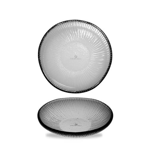 Dusk Glass Round Bamboo Bowl 17Cm Box 6