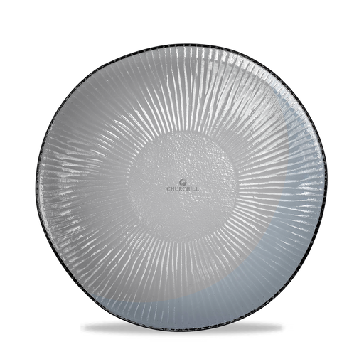 Dusk Glass Round Bamboo Plate 21.5Cm Box 6