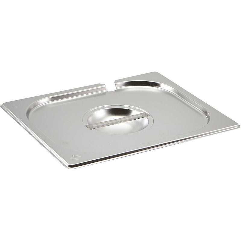 St/St Gastronorm Pan Notched Lid 1/2