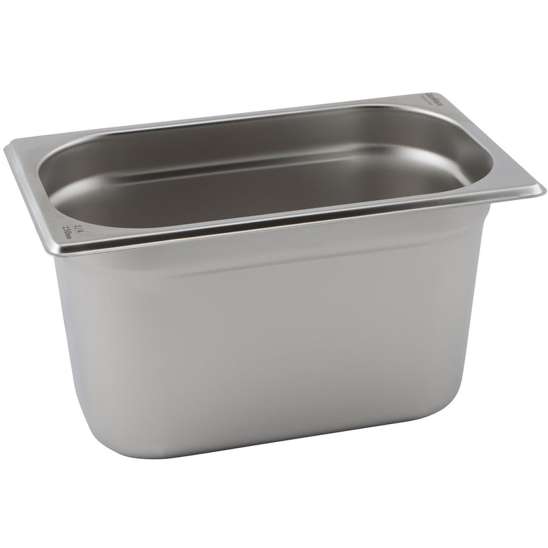 St/St Gastronorm Pan 1/4 - 100mm Deep