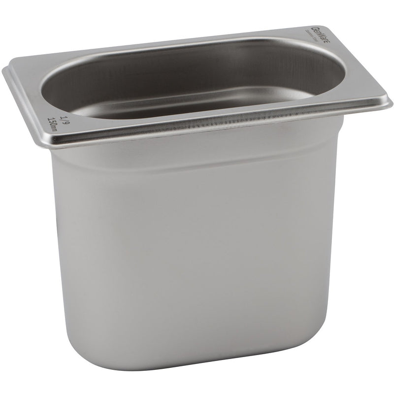 St/St Gastronorm Pan 1/9 - 150mm Deep