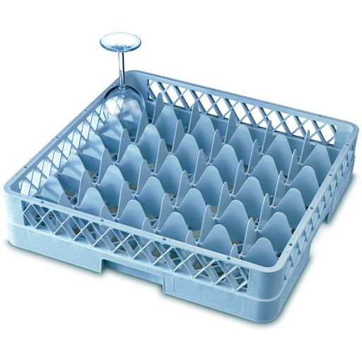 36 Comp Glass Rack With 2 Extenders