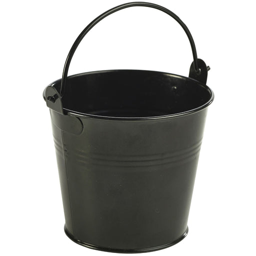 Galvanised Steel Serving Bucket 10cm Dia Black