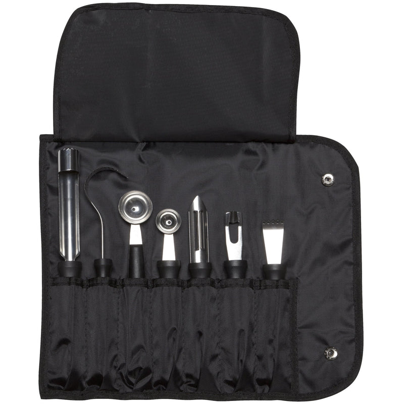 Complete 7 Piece Garnish Tool Set & Case