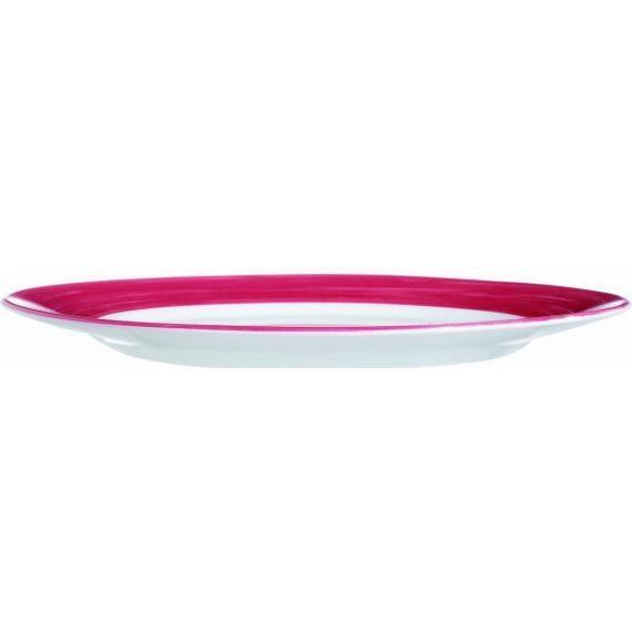 Arcoroc Brush Cherry Opal Dinnerware  Red Dinner Plate(23.5cm)(9.3") (Box of 36) - Smashing Supplies