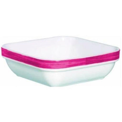 Arcoroc Brush Cherry Opal Dinnerware  Red Square Multi Purpose Dish(11cm)(4.3") (Box of 36) - Smashing Supplies